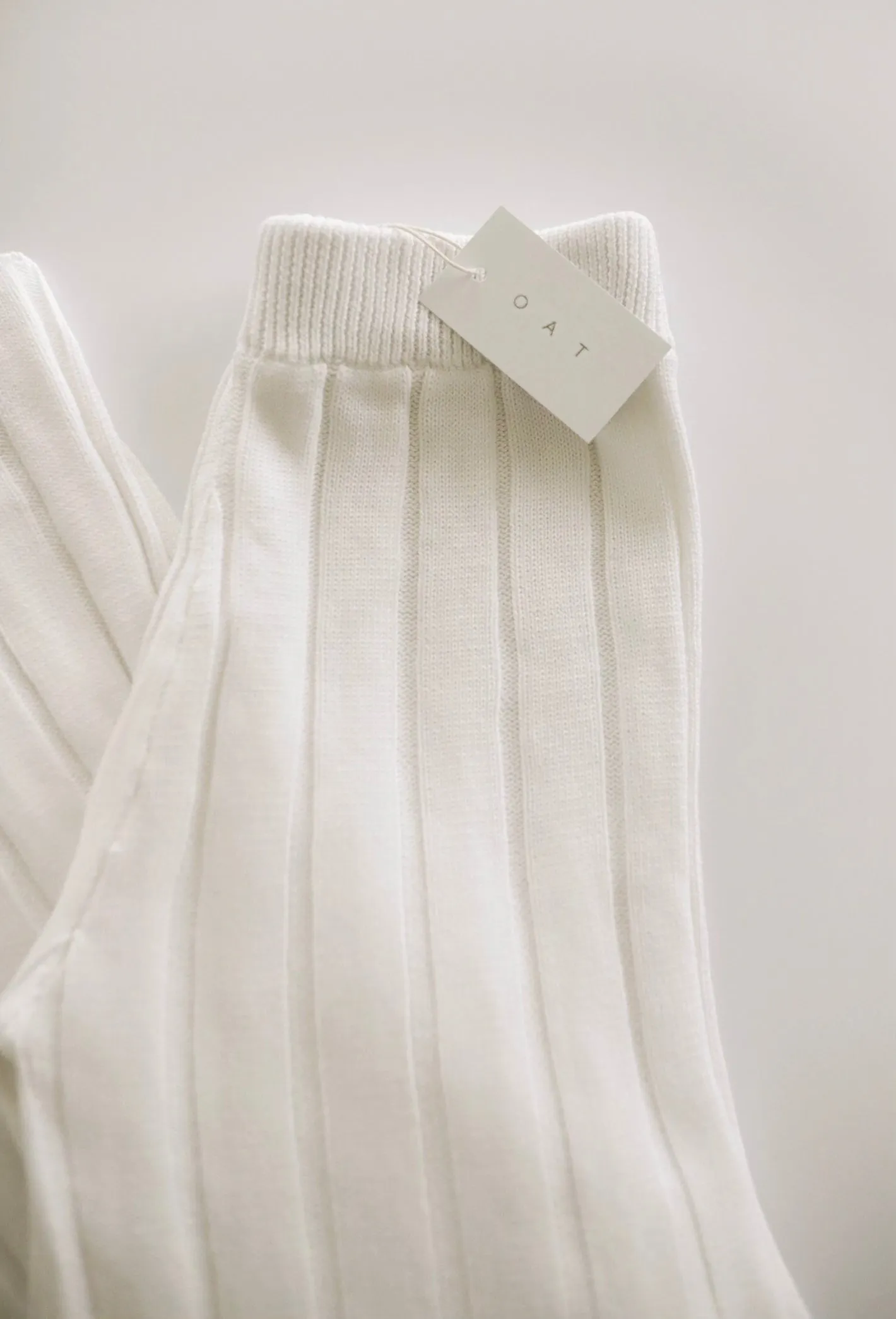 Women’s Wide Ribbed Knit Pant ‘Dove’