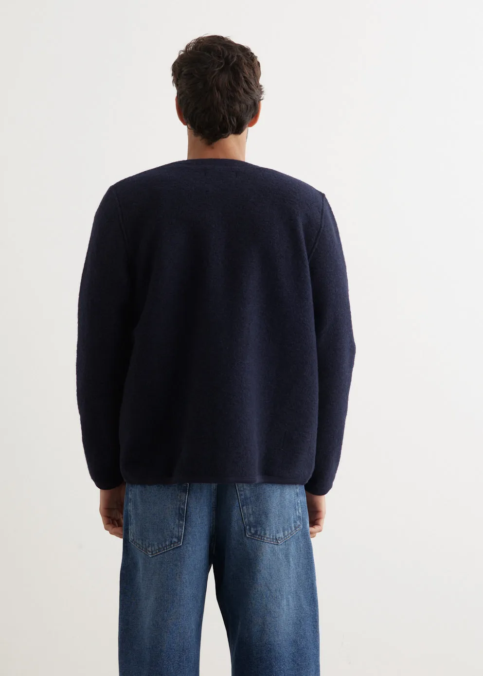 Wool Fleece Cardigan