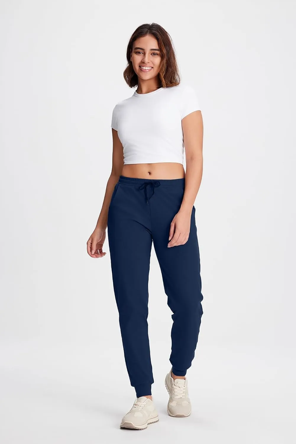 Yogipace Petite/Regular/Tall Women's Lightweight Anti-Shrink Active Joggers Lounge Sweatpants Yoga Jogger Pants